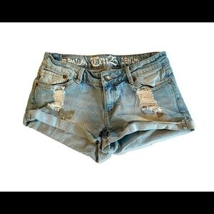 Ten25 Distressed Jean Shorts Size 9/10